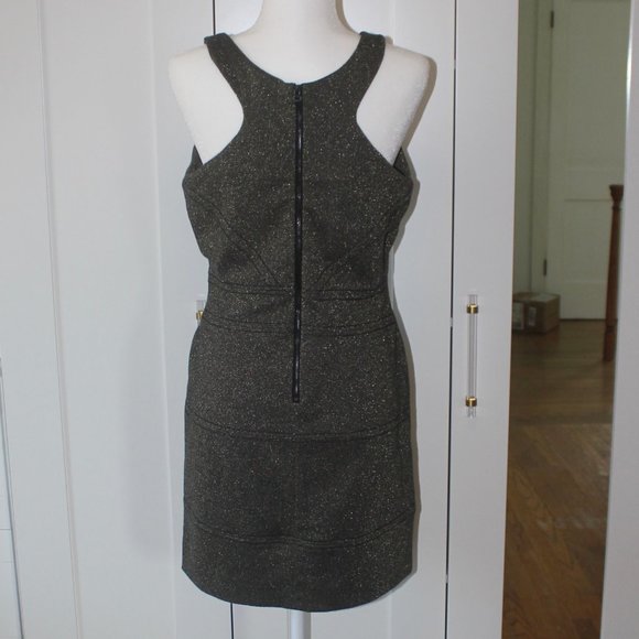 BCBGeneration Black Gold Shimmer Dress - Picture 5 of 5